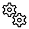 non-profit services gears logo
